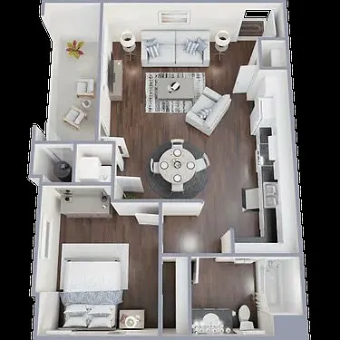 Floor plan 2C- 3rd floor/ Pantry (301)