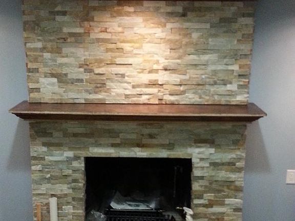 lower level gas fireplace