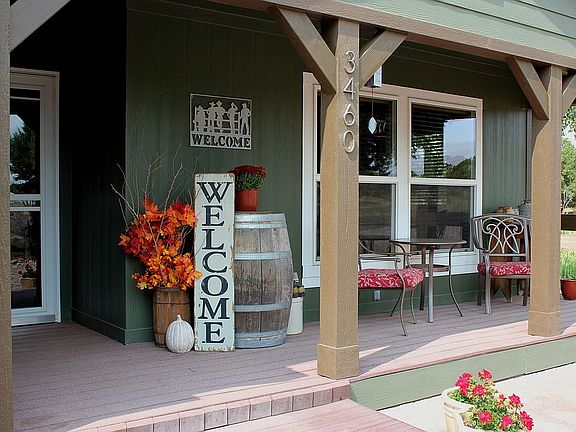 Front Porch faces east.