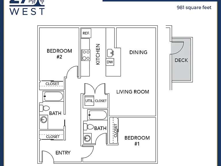 2 Bedroom 2 Bath Deluxe Tower 2 Bedroom 2 Bath Deluxe Tower