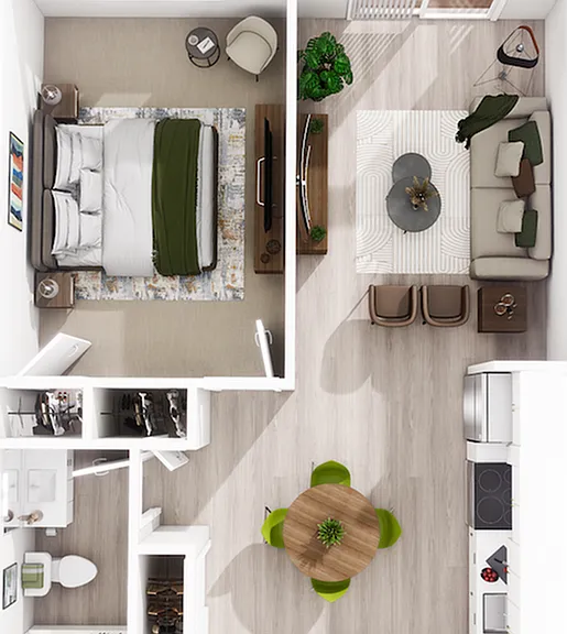 1 bedroom/1 bath 1 bedroom/1 bath