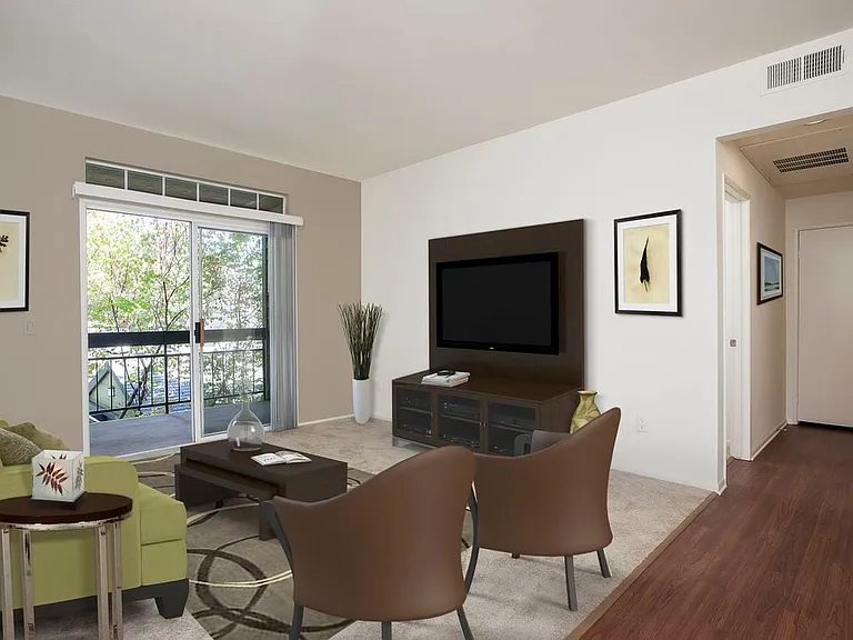 Classic Package I living room with carpet (select homes)
