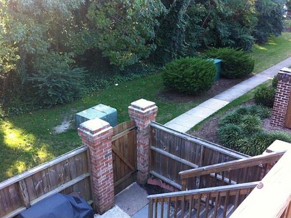 Fenced patio