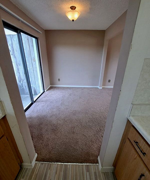 Dining room, sliding doors go out to backyard