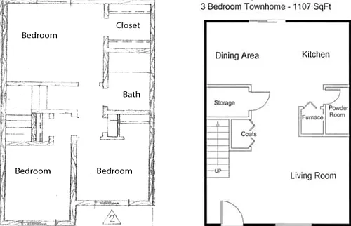 Floor plan 3 Bedroom