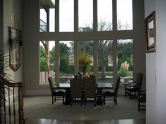 Grand Two Story Entry with beautiful views of golf course