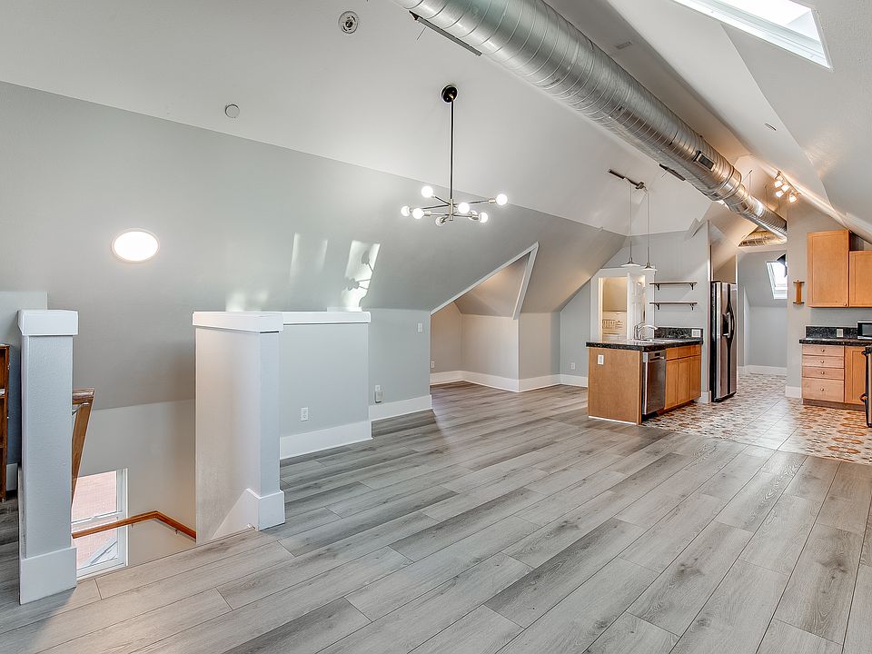 Main living space to entrance stairs