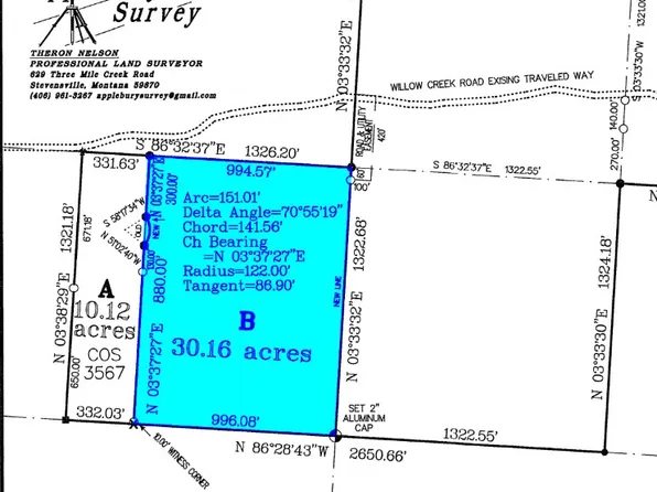 1725 Willow Creek Rd, Corvallis, MT 59828