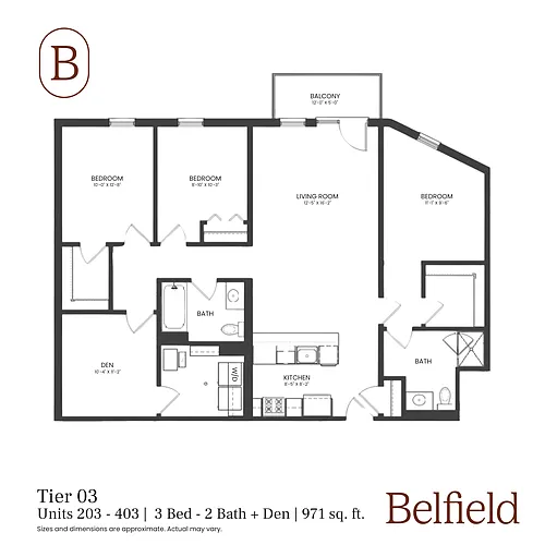 Floor plan Tier 03