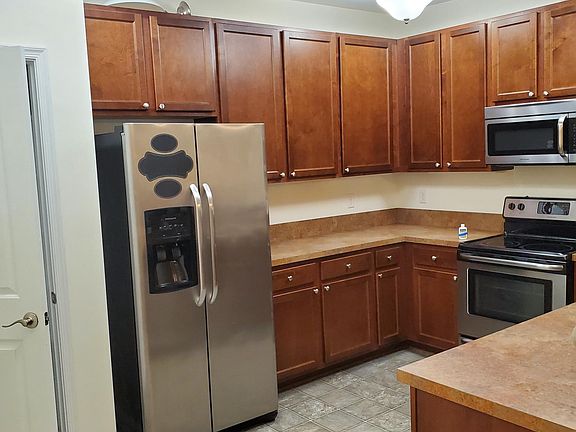 Kitchen with stainless steel appliances
