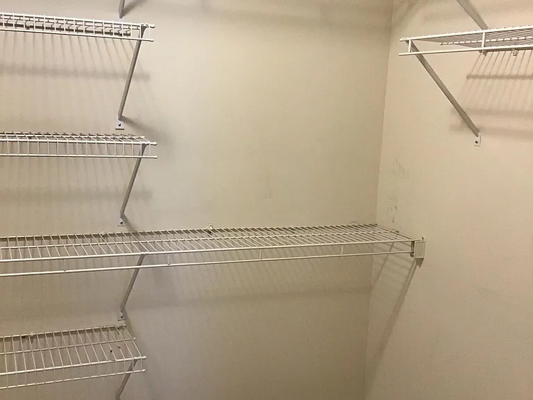 Large walk in closets in both bedrooms.