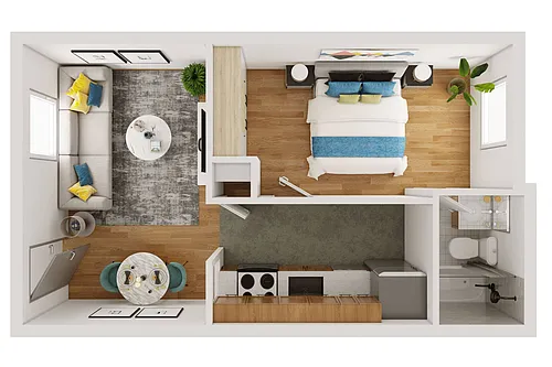Floor plan One Bedroom