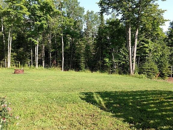 Backyard with fire pit
