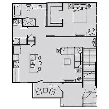 Floor plan B2 (att gar)