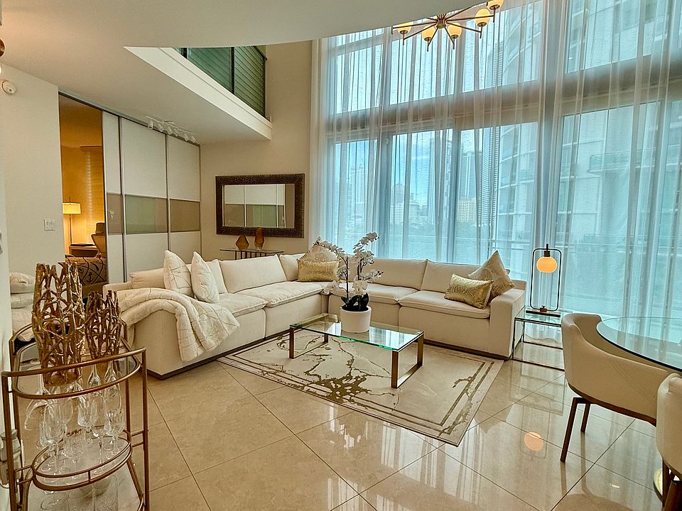 View of Living & Dinning 1st Floor Bedroom with Sliding Doors