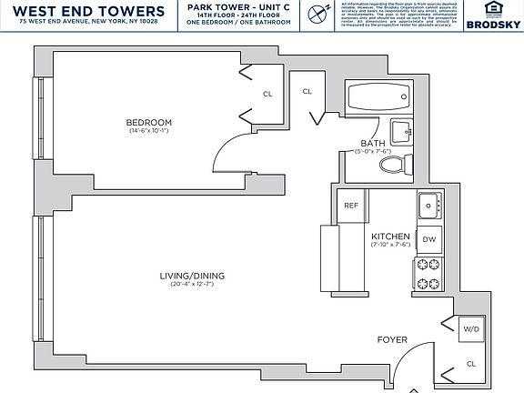 2nd image of 75 W End Ave APT P18c