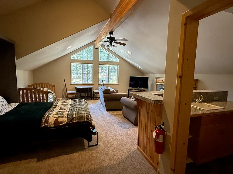 Great separate quiet private space for the kids to hang out late at night