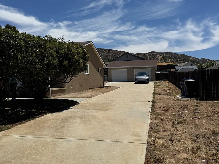 Two single-car garages