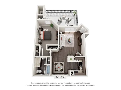 Floor plan 1X1