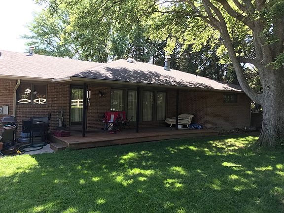 Deck and living room windows