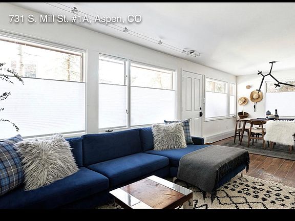 "Ski in" Living room off Aspen Mountain