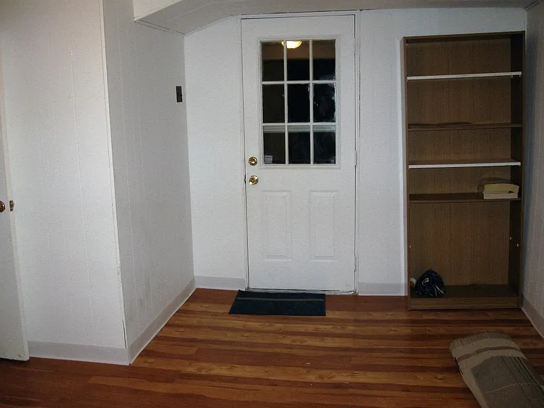 Rec room door to access the back yard