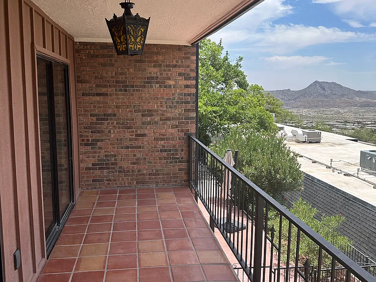 Balcony facing Mount Cristo Rey