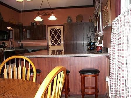 Kitchen With Fireplace