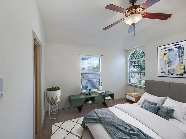 Bedroom 4. This image shows a virtually furnished space. Bedrooms come unfurnished.