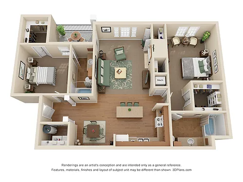 Floor plan Beauvoir