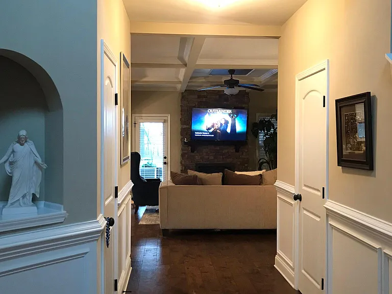 Entry way to living room