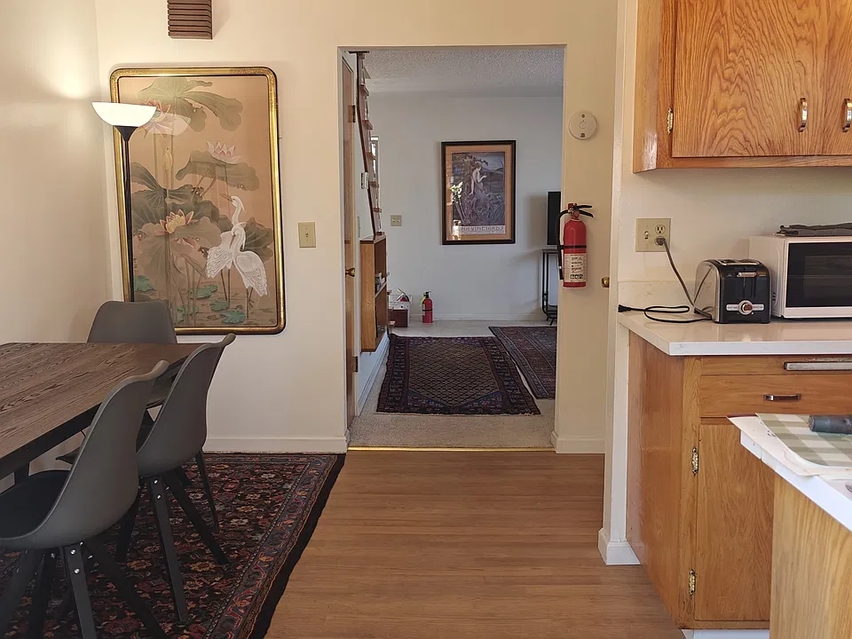 Kitchen/Dining looking towards the Living Room