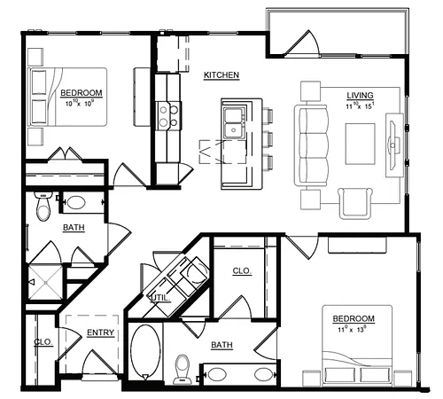 Floor plan Lantana