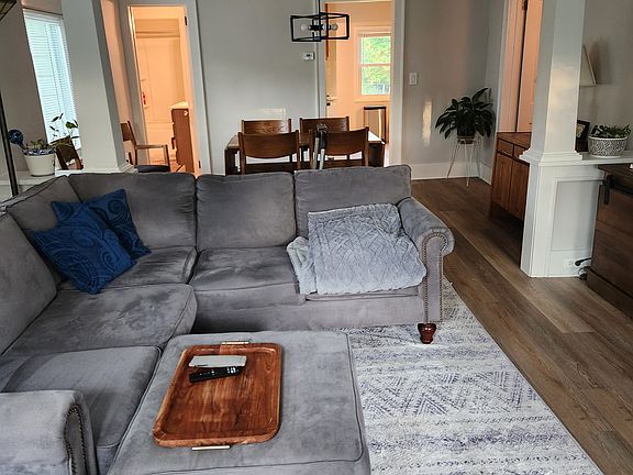 View from front door of living room