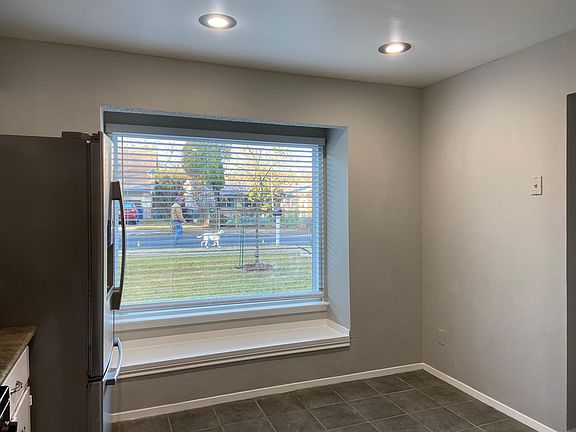 Breakfast nook with large bay window
