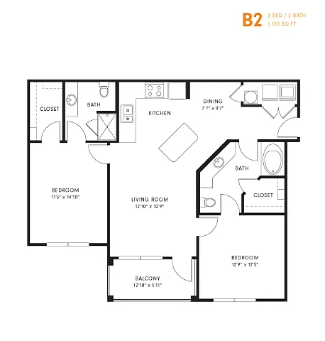 Floor plan B2
