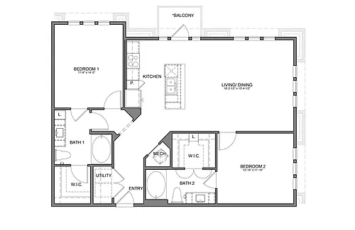 Floor plan Stag's Leap 7B4