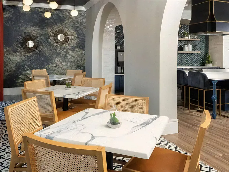 Clubroom with Entertainment Kitchen and Dining Areas