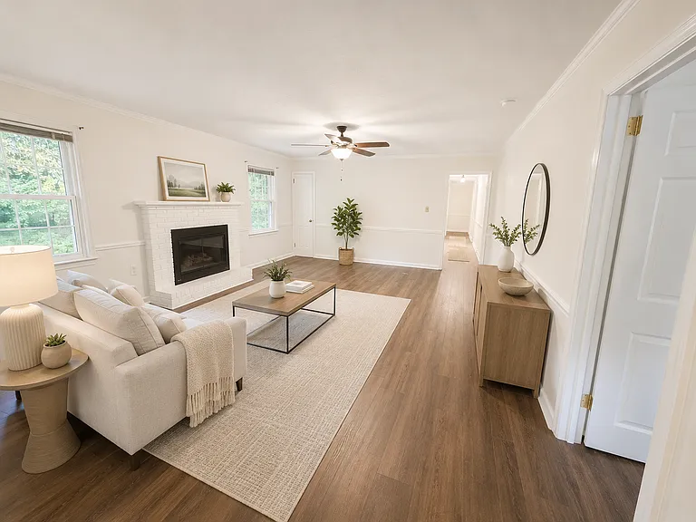 Family room shown with furniture