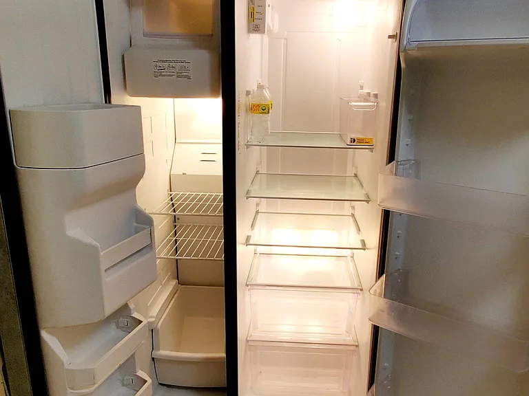 New stainless steel fridge