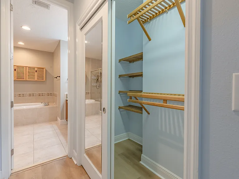 Here is one of the primary closets.
