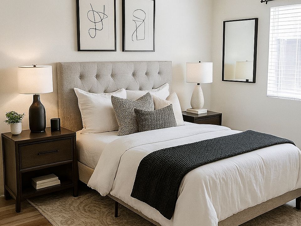 Primary Bedroom - Artificially Staged