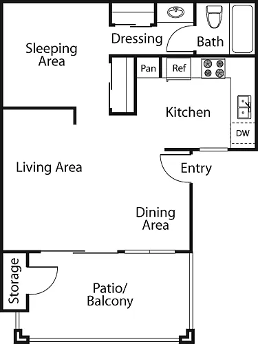Floor plan Studio