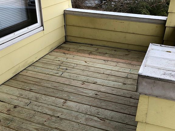 Front porch with new flooring.