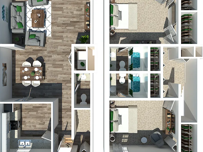 2 Bedroom 2.5 Townhome 2 Bedroom 2.5 Townhome