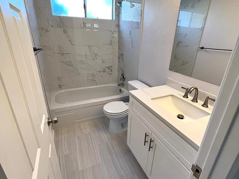 Hallway bathroom