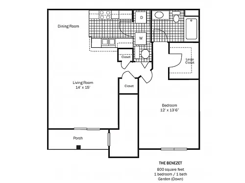 Floor plan Benezet
