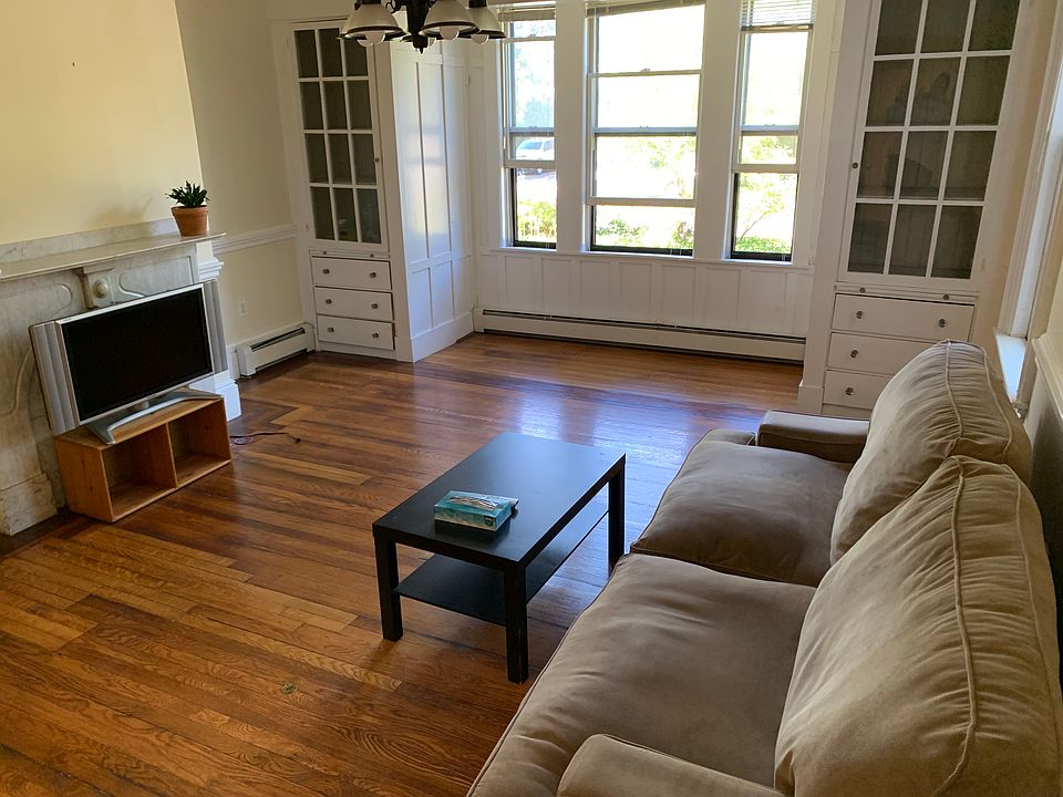 Living room with nook/shared space