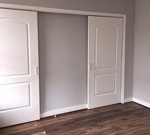 Double closets in Master Bedroom