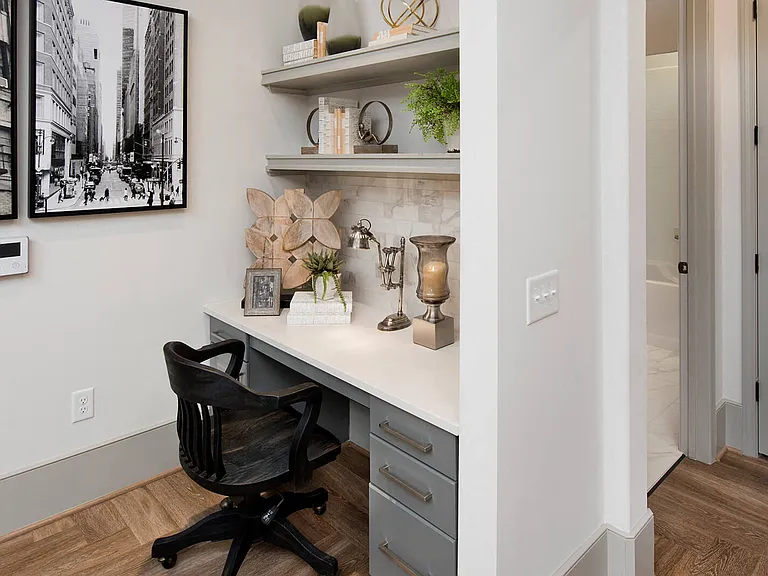 Built-in studies in select apartment homes